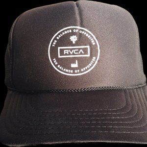 Black RVCA The Balance Of Opposites Trucker Hat